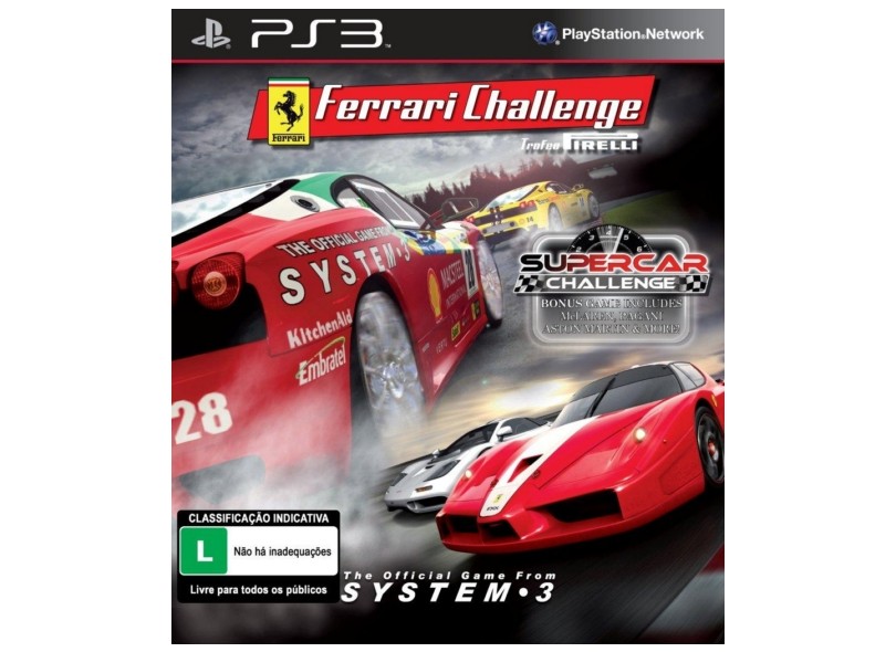Jogo Ferrari Challenge e Supercar Challenge System 3 PlayStation 3
