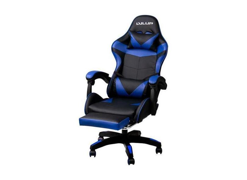 Cadeira Gamer Level Up Roo Lu785 Com Apoio Lombar Ajustavel Preto Azul