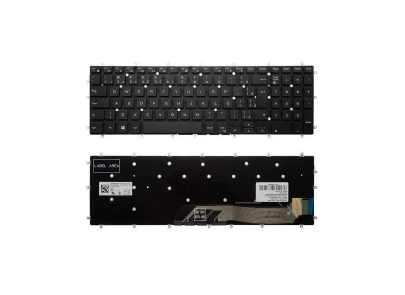 Teclado para Notebook bringIT compatível com Dell Part Number 9Z.NCZLD