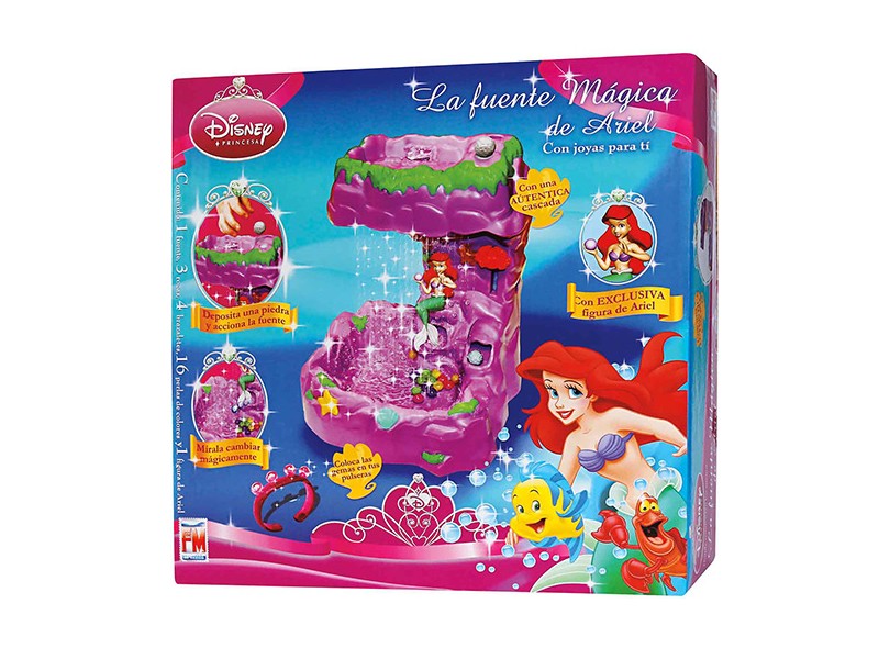 Boneca Princesas Disney Ariel Fonte Mágica Long Jump