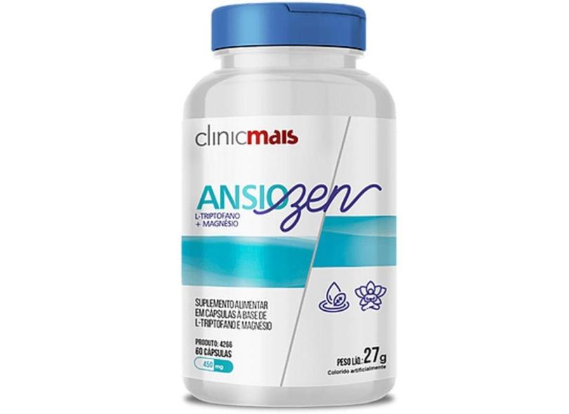Ansiozen L-Triptofano E Magnésio Clinicmais 60 Cápsulas - Chá Mais