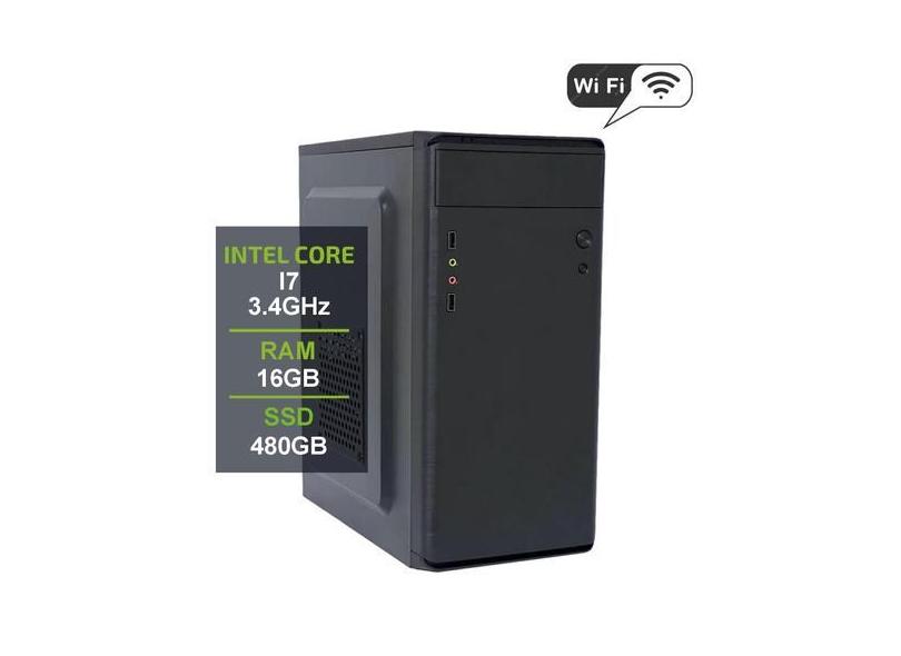 Pc Computador Processador Intel Core I7 3.4ghz SSD 480gb Memória 16gb 