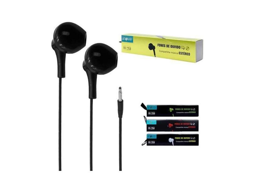 Fone de Ouvido Intra-Auricular com Microfone Inova - FON-2295D
