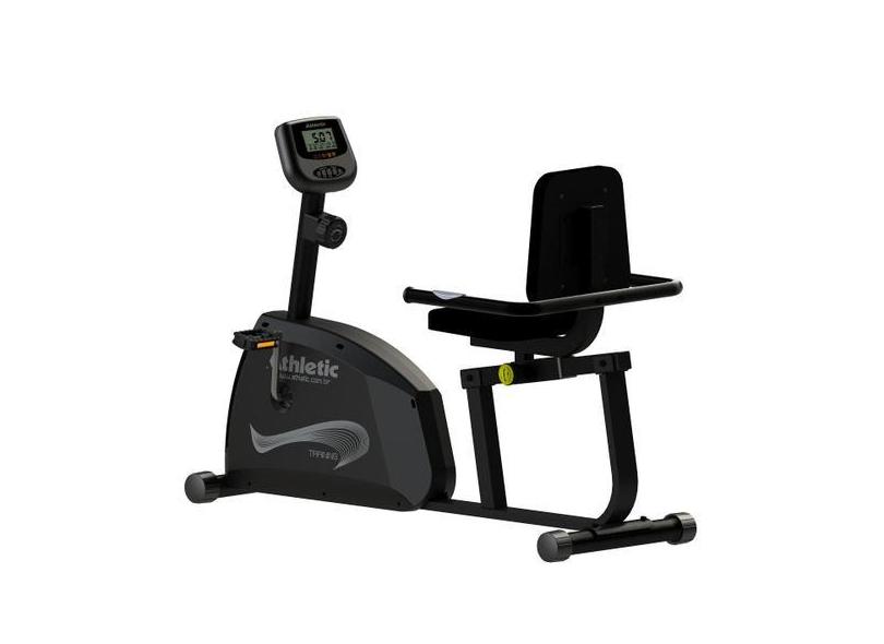Bicicleta Horizontal Athletic Training 8 Níveis de Esforço Suporta 140