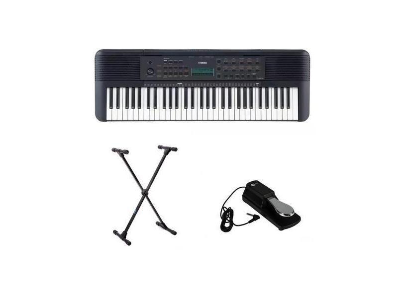 Teclado Yamaha Psre273 Com Suporte E Pedal Sustain Kit