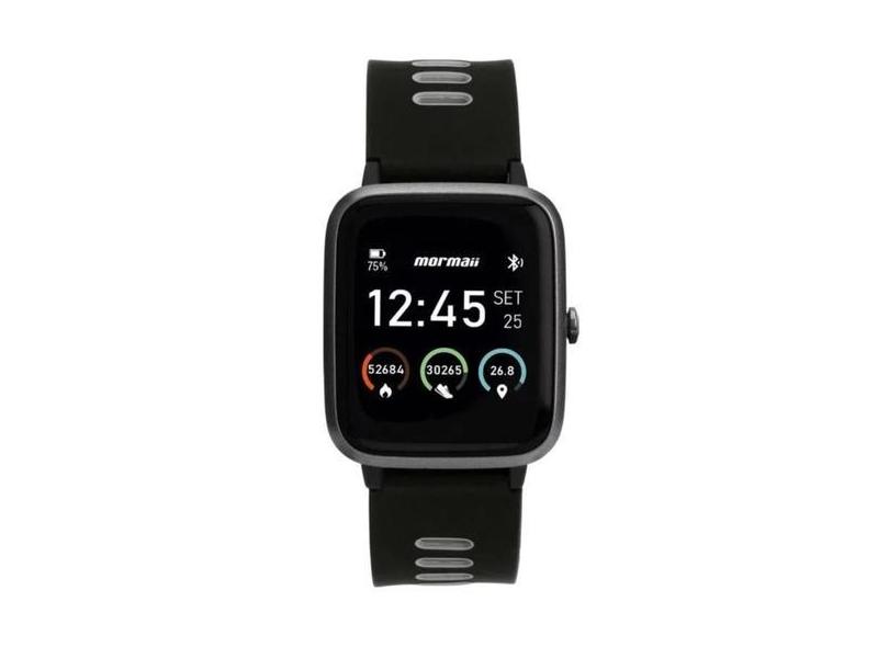 Smartwatch Mormaii Life Full Display Preto e Cinza - MOLIFEGAA8C