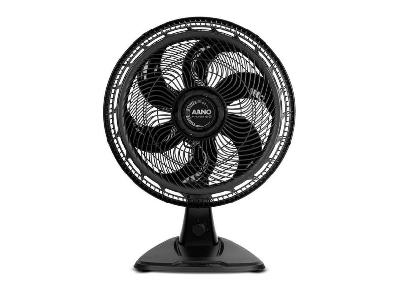 Ventilador De Mesa X-Treme 6, 2 Em 1 40 Cm 6 Pás 140W Arno Preto 127V