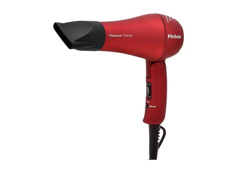 Secador de cabelos philco red 750W hair travel 220V