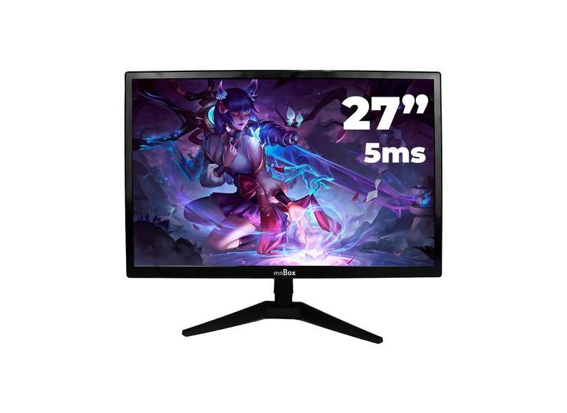 Mnbox Gamer D-mn006 Monitor Led 27'' Alta Luminosidade Hdmi Vga 1920x1080 Cor Preto D-MN006