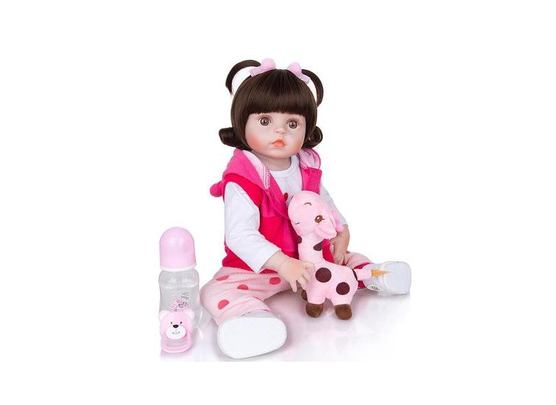 Bebê Reborn Boneca Realista Larinha 53cm com 25 Acessórios em Promoção na  Americanas