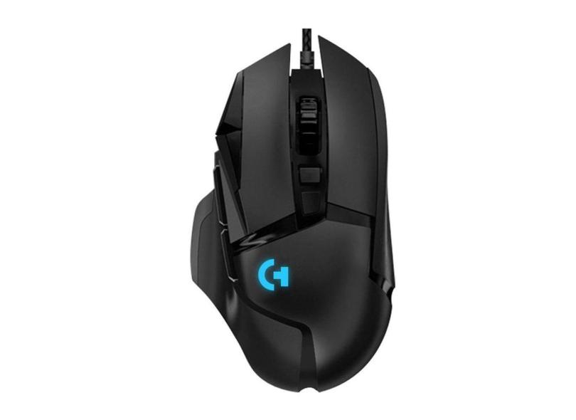 Mouse para jogos G502 Hero Master RGB com fio USB