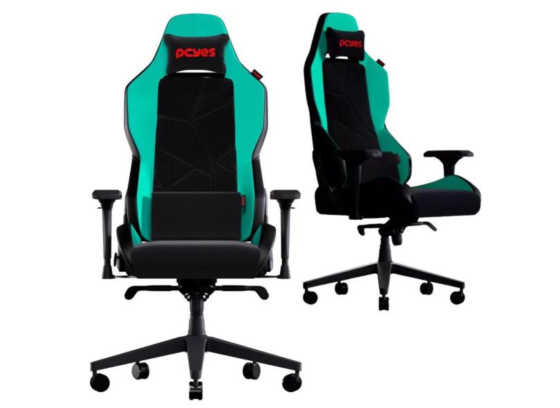 Cadeira Gamer Ergonômica Sentinel Mint Green Com Base de Metal Apoio de Braço 4D Almofada Magnética e Suporte de Lombar