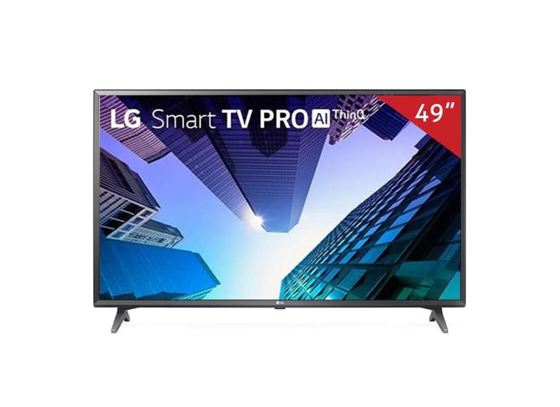 Smart TV TV LED 49 " LG ThinQ AI 4K Netflix 49UM731C 3 HDMI