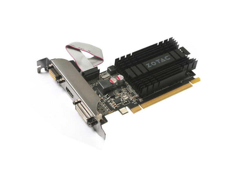 Placa de Video NVIDIA GeForce GT 710 2 GB DDR3 64 Bits Zotac ZT-71302-20L