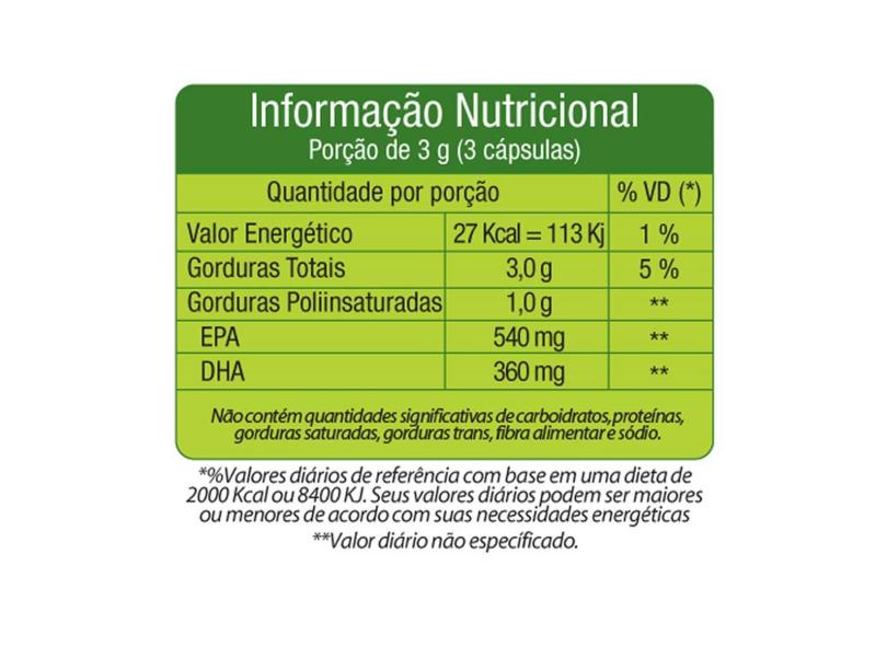 Ômega 3 1000mg - 60 Cápsulas - Herbamed