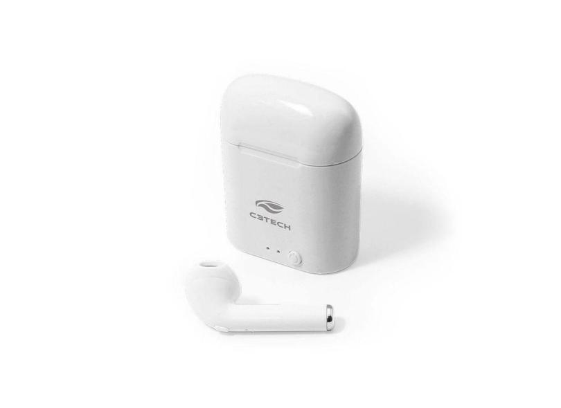 Fone De Ouvido C3Tech Ep-Tws-20Wh Intra Auricular Branco