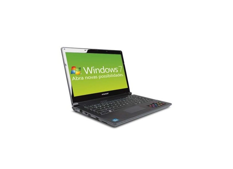 Notebook Megaware Intel Pentium Dual Core 2GB HD 320GB Windows 7