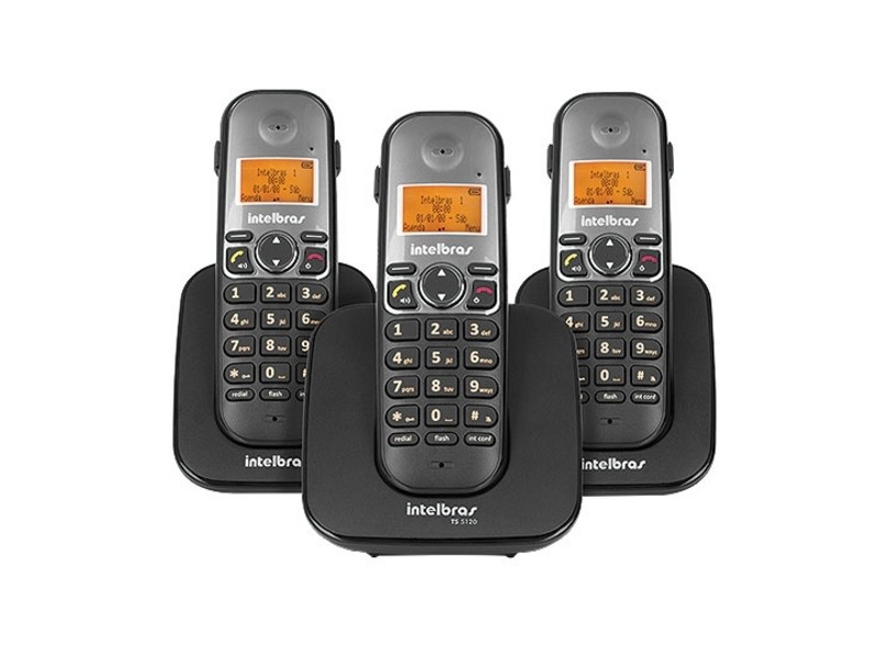 Telefone sem Fio Intelbras com 2 Ramais TS5123