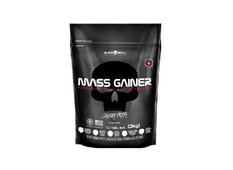 Mass Gainer Hipercalórico Refil 3Kg - Black Skull