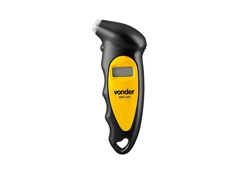 Medidor digital de pressão para pneus mdp 155 vonder, Preto
