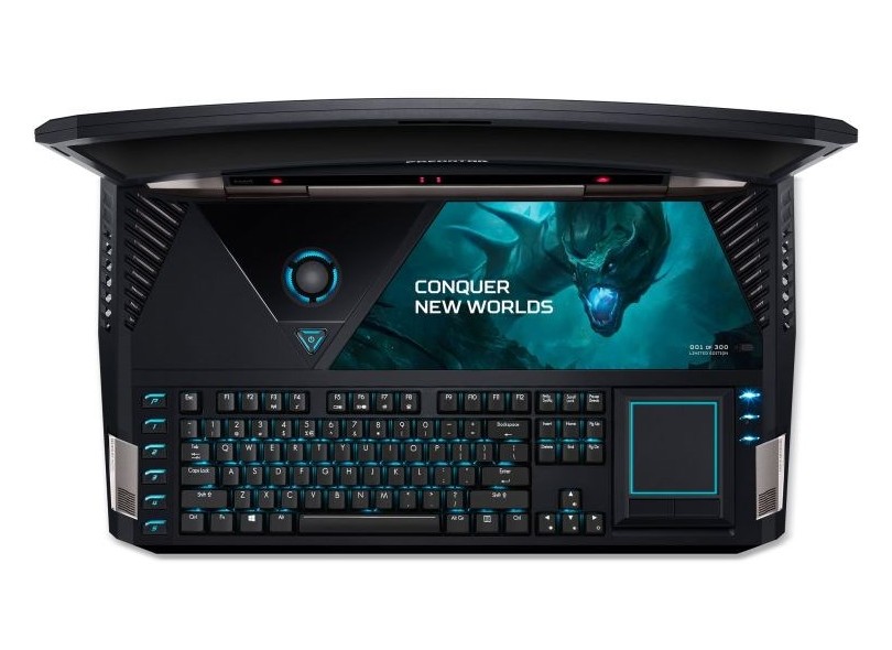 Notebook Acer Predator 21 X Intel Core i7 7820HK 64 GB de RAM 1024 GB Híbrido 1024.0 GB 17.3 " GeForce GTX 1080 Windows 10 Home