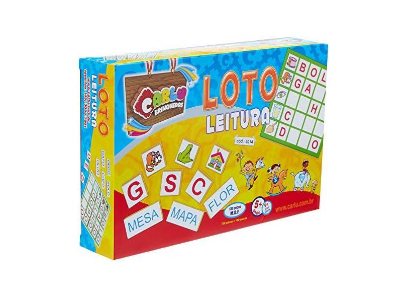 Loto Leitura em MDF Loto Leitura Material Educativo