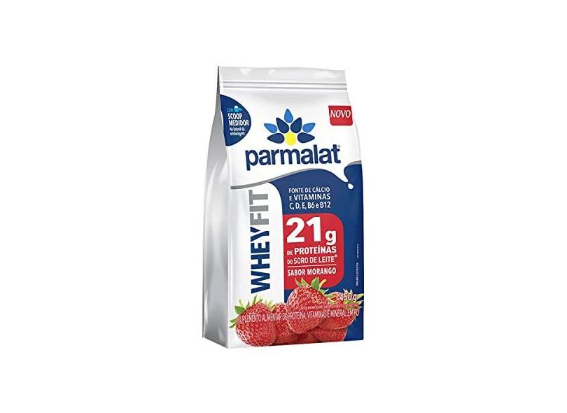 Parmalat Whey Protein Em Pó Morango Whey Fit 450G