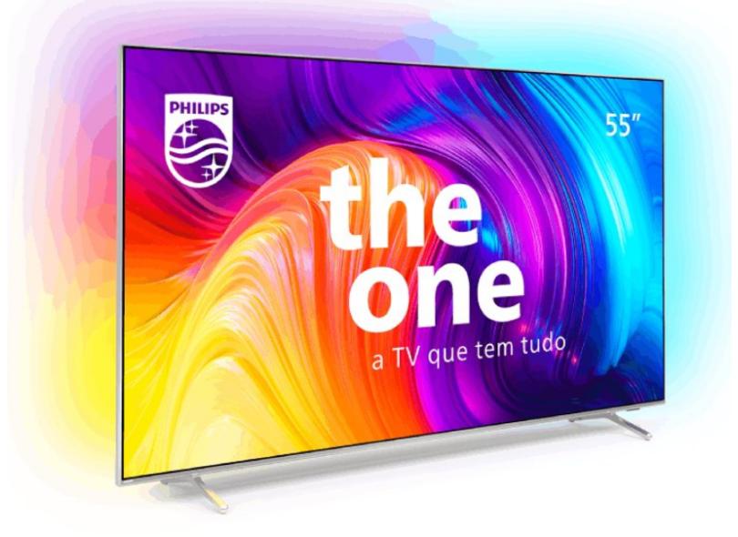 Smart TV LED 55" Philips The One 4K HDR 55PUG8807/78 com o Melhor Preço
