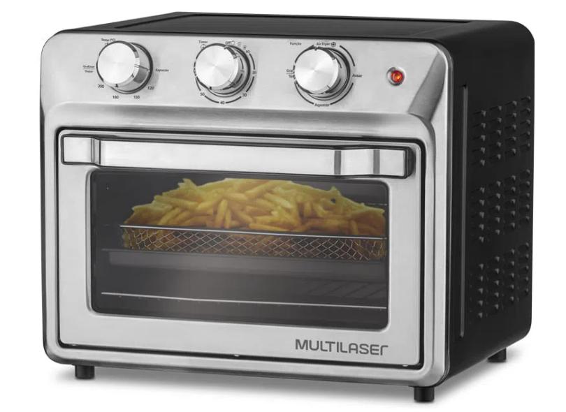Fritadeira Elétrica Sem óleo Multilaser Air Fryer Forno CE18 25 l
