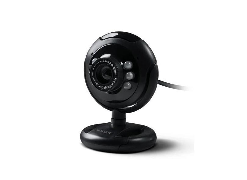 Webcam Multilaser Plug&Play Preto - WC045