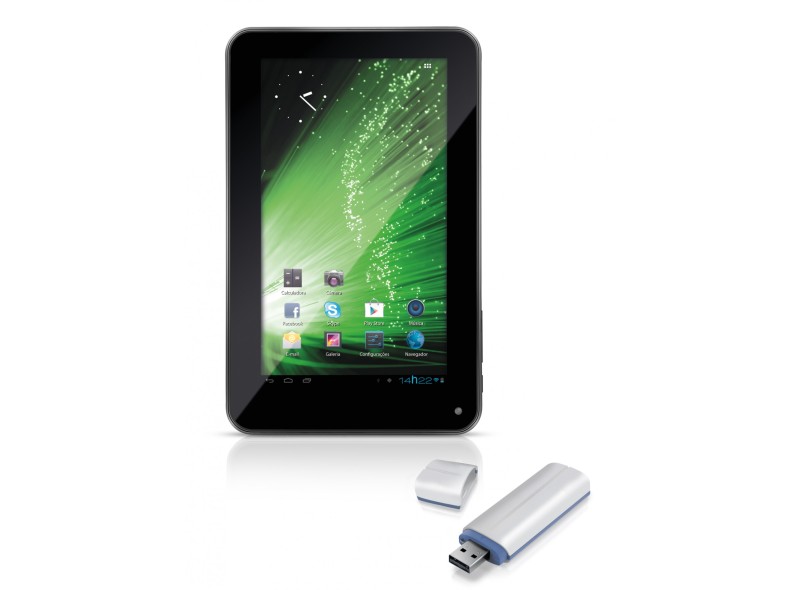 Tablet Multilaser M7 4 GB LCD 7" Android 4.1 (Jelly Bean) 0,3 MP NB097