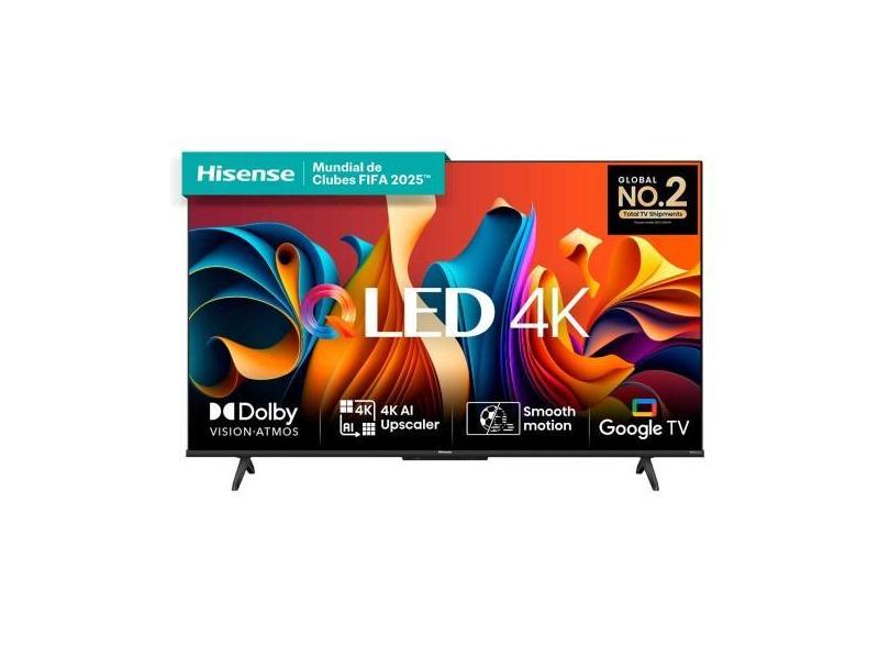 Smart TV 55Q6N 55 Polegadas 4K uhd qled Dolby Vision Atmos 3X hdmi Google TV Hisense