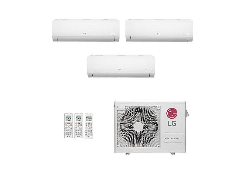 Ar-Condicionado Multi Split Inverter LG 24.000 BTUs (3x Evap HW 9.000) Quente/Frio 220V