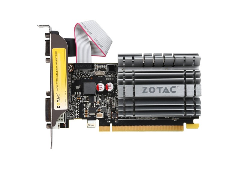Placa de Video NVIDIA GeForce GT 730 2 GB DDR3 64 Bits Zotac ZT-71105-10BB