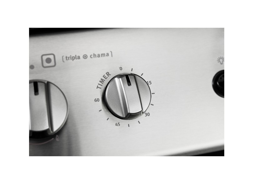 Fogão de Piso Electrolux Celebrate Duplo Forno 4 Bocas Acendimento Automático com Forno Duplo Grill 56DTB