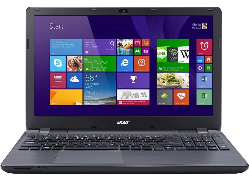 Notebook Acer Aspire E Intel Core i5 4210U 4ª Geração 4GB de RAM HD 1 TB LED 15,6" GeForce 820M Windows 8.1 E5-571G-52B7