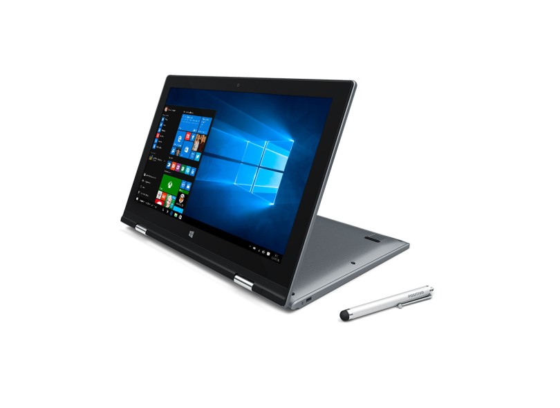 Notebook Conversível Positivo Duo Intel Celeron N3060 4 GB de RAM 32.0 GB 11.6 " Touchscreen Windows 10 Home ZR3630