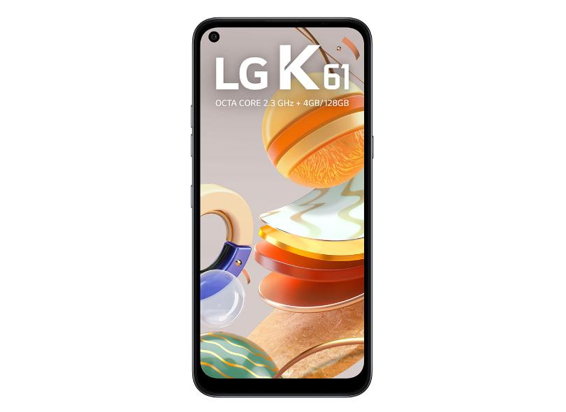 Smartphone LG K61 LMQ630BAW 128GB Câmera Quádrupla Android 9.0 (Pie)