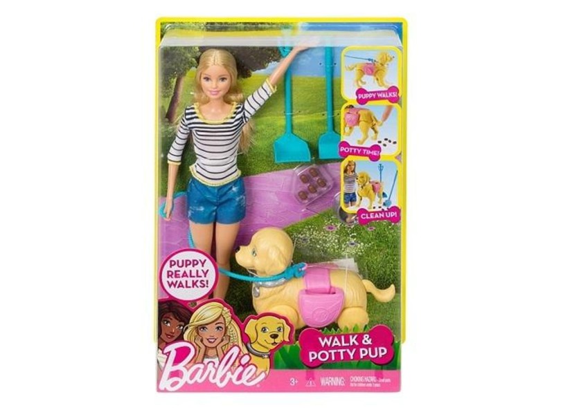 Boneca Barbie Family Passeio Com O Cachorrinho Mattel