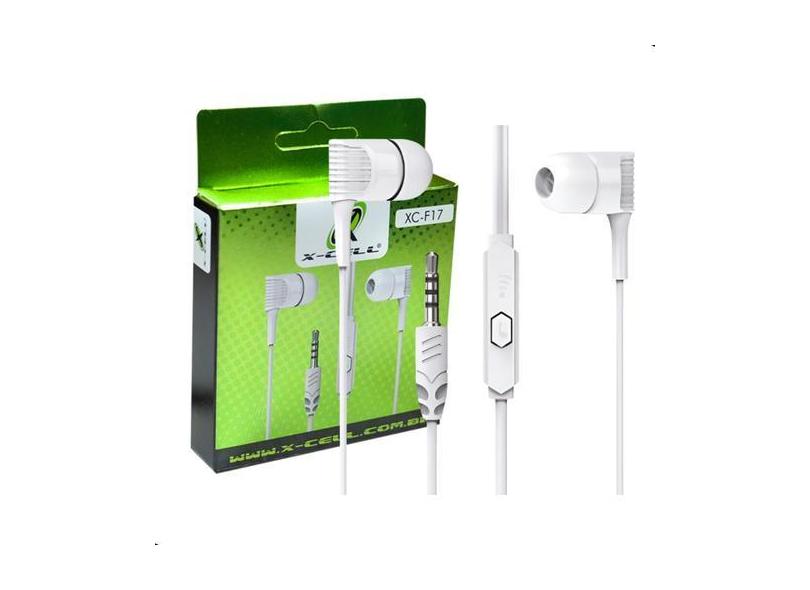 Fone De Ouvido P2 Intra-auricular Com Fio Com Microfone 1,2m - X-CELL,