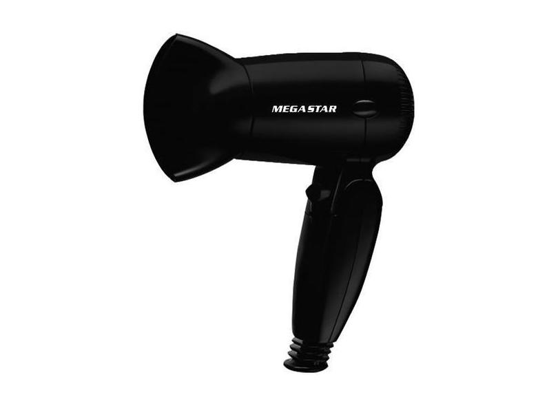 Secador De Cabelo Megastar Sc302 1.000 Watts Bivolt - Preto - Mega Sta