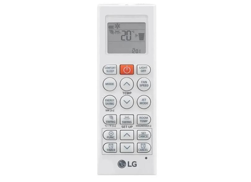 Ar-Condicionado Split Hi Wall LG Dual Inverter Voice UV Nano 18000 BTUs Quente/Frio Inverter S3-W18KL31A