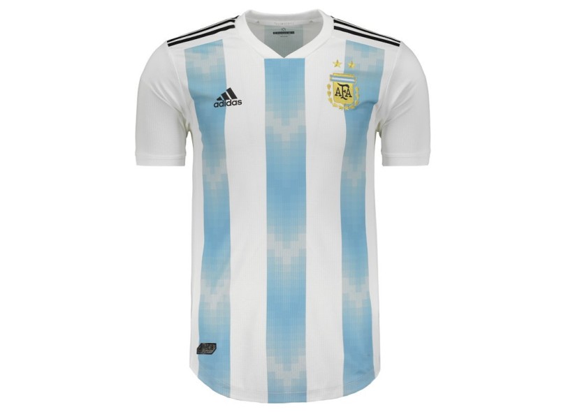 Camisa Jogo Argentina I 2018 sem Número Adidas