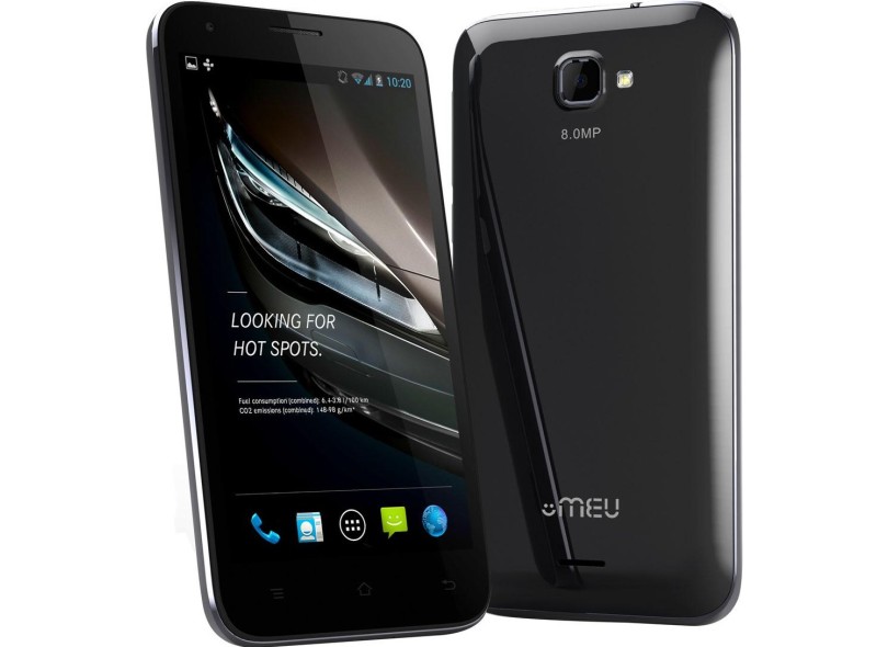 Smartphone MEU AN500 Câmera 8,0 MP 2 Chips 4GB Android 4.2 (Jelly Bean Plus) Wi-Fi 3G