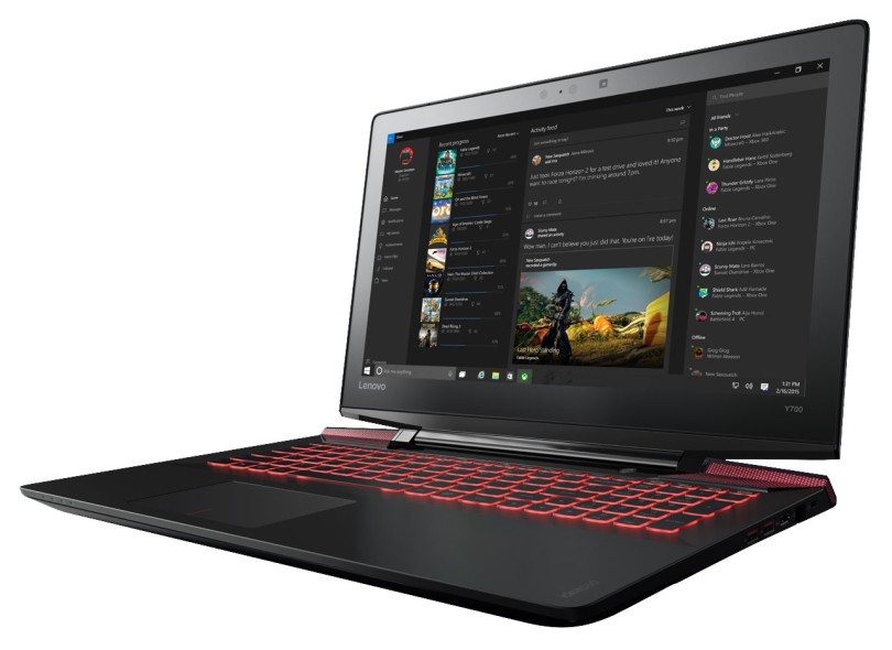 Notebook Lenovo IdeaPad Intel Core i7 6700HQ 16 GB de RAM SSD 512 GB LED 15.6 " GeForce GTX 960M Windows 10 Home Y700