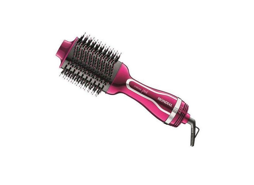 Escova Secadora E Modeladora Mondial Ceramica Pink 1200W De Potência 3