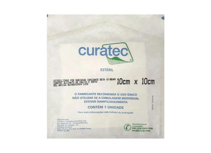 Curatec Curativo Alginato De Cálcio E Sódio - 10X10 em Promoção é no ...