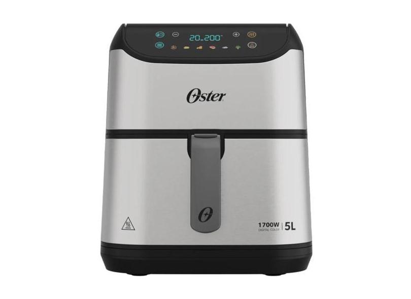 Fritadeira elétrica sem óleo air fryer digital 5L 1700W  Painel Touch 