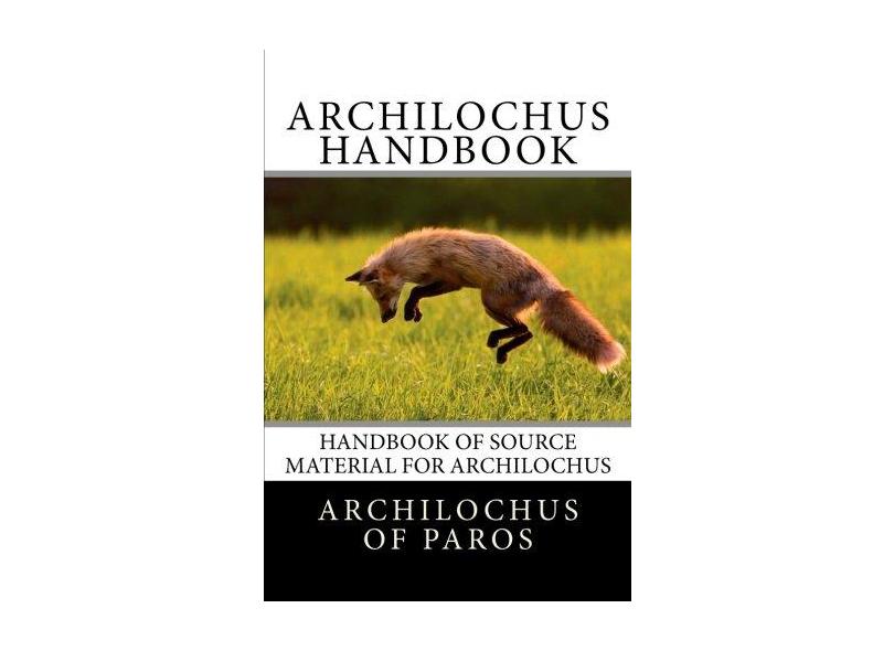 Archilochus Handbook - "redmond, Frank" - 9781496039620