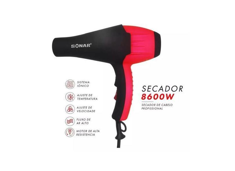 Secador De Cabelo Alta Qualidade - 8600W - Sonar - Sonnar